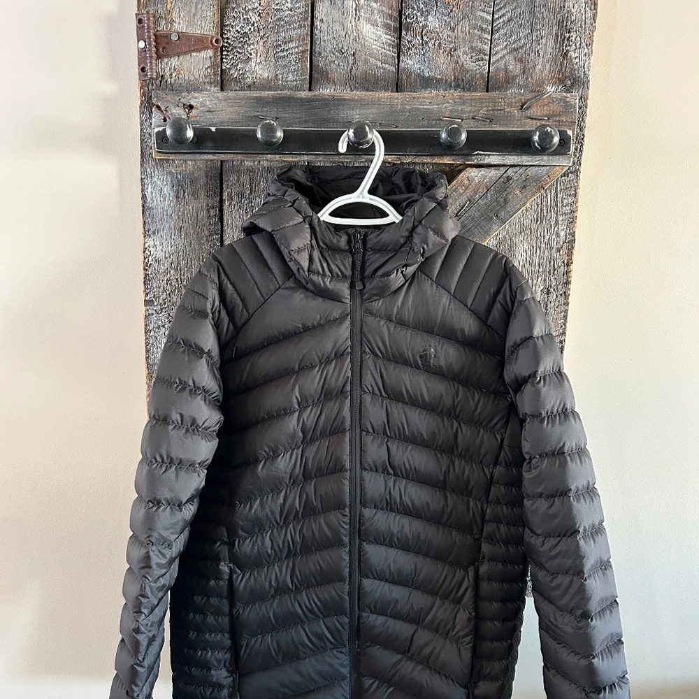 Men's Woods Full Zipper Puffer Jacket Black - Size Large